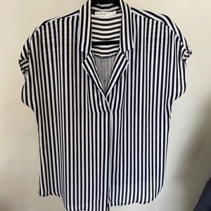 Cleo collared dress blouse with buttons down the back